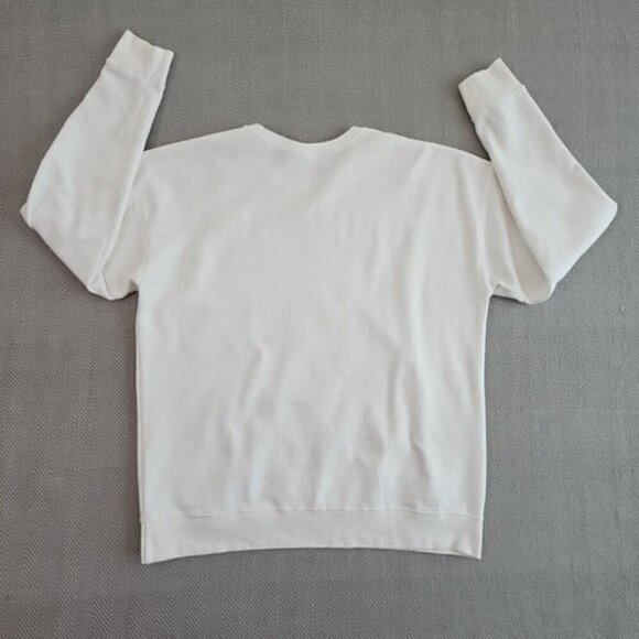 Tultex 340 Sweatshirt Men's Size Large White D A  D A Graphic Y2K Relaxed Fit - Picture 9 of 13